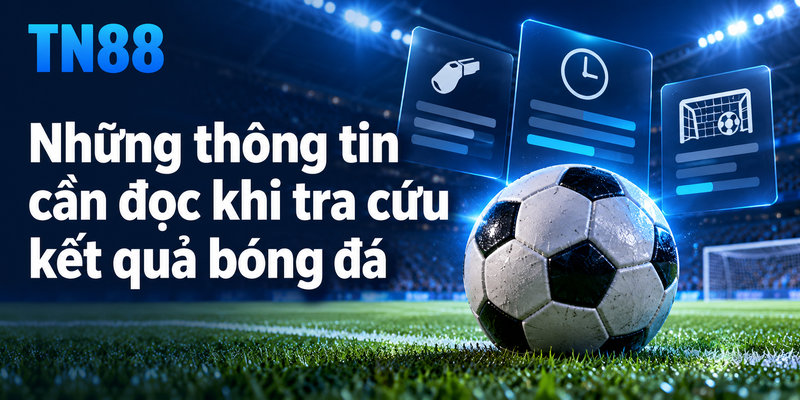 Những thông tin cần đọc khi tra cứu kết quả bóng đá
